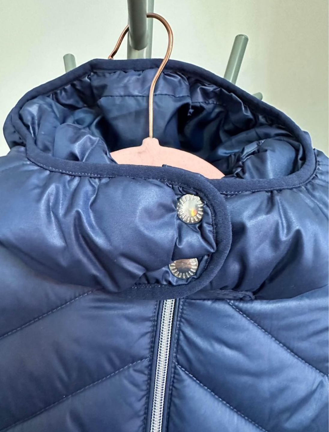 Next Girls Blue Puffer Jacket - photo 2