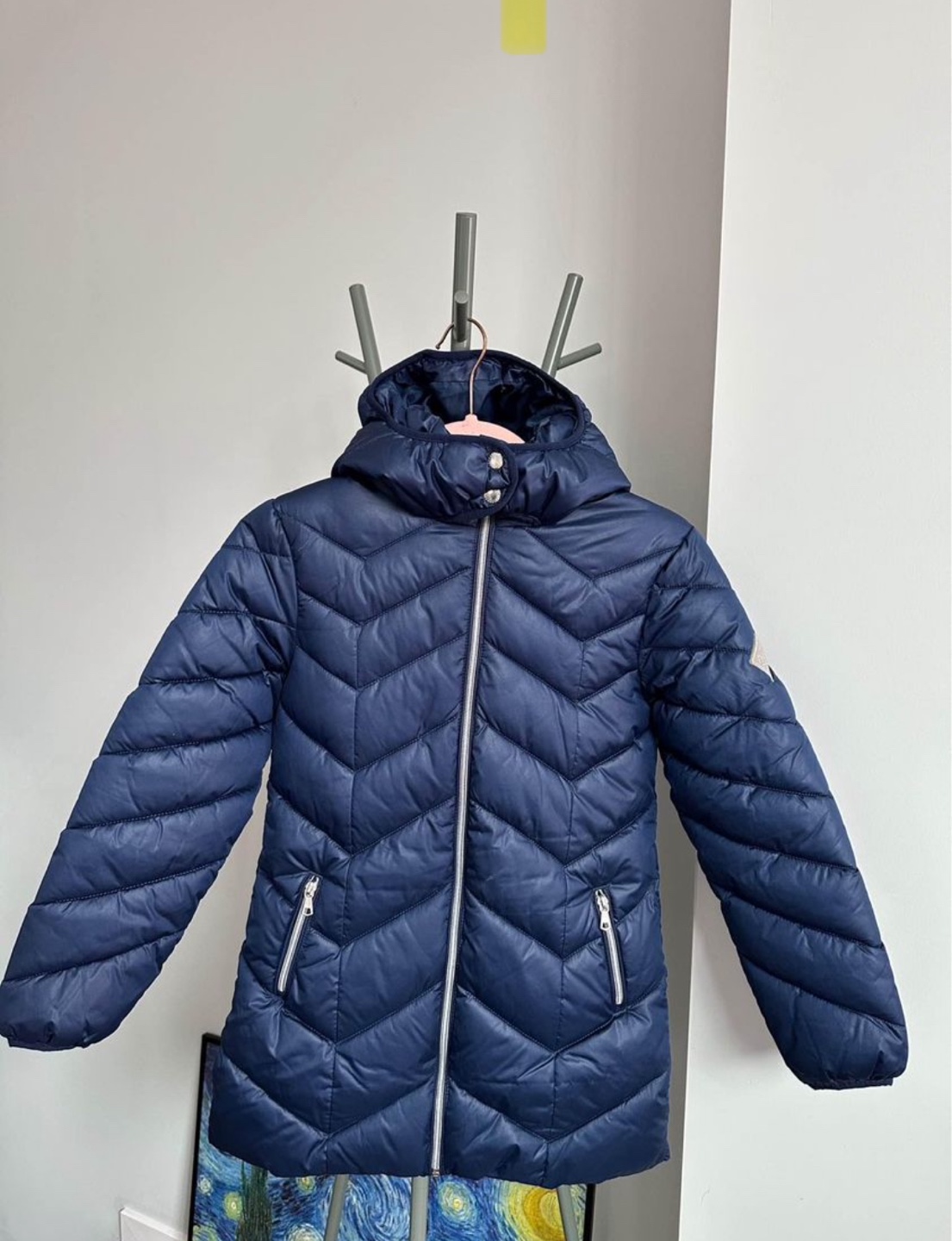 Next Girls Blue Puffer Jacket