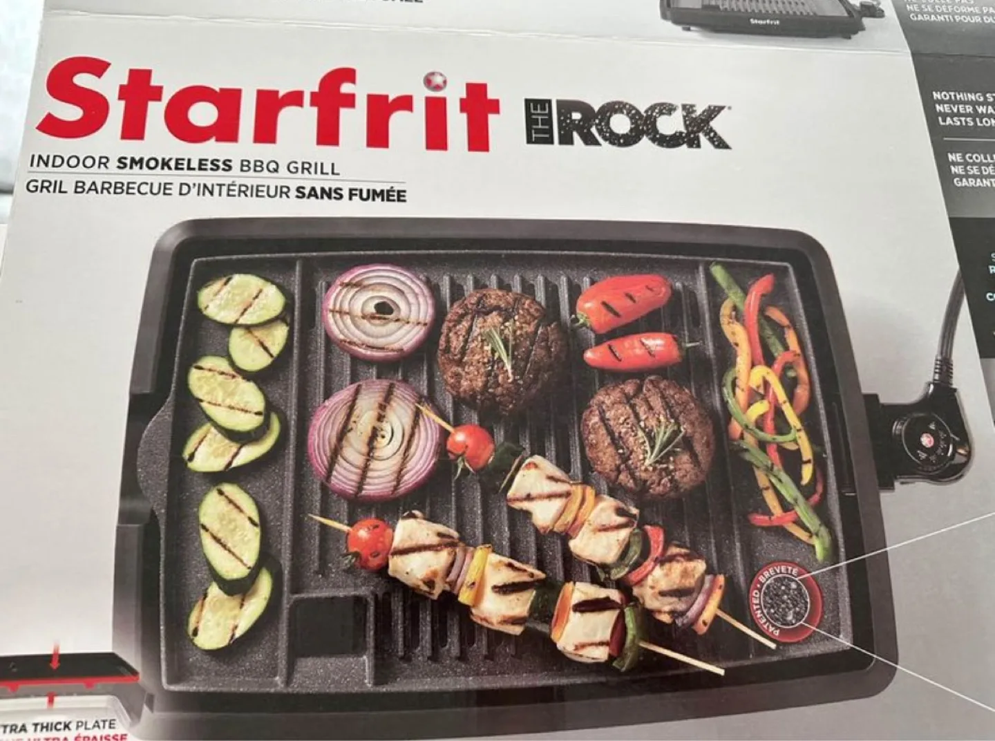 Starfrit The Rock Indoor Smokeless BBQ Grill thumbnail