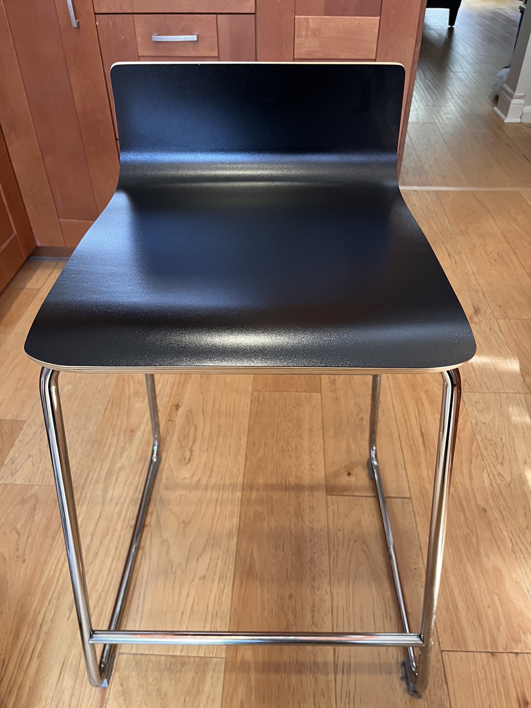 Set of 2 Black IKEA Bar/Kitchen Stools - photo 2