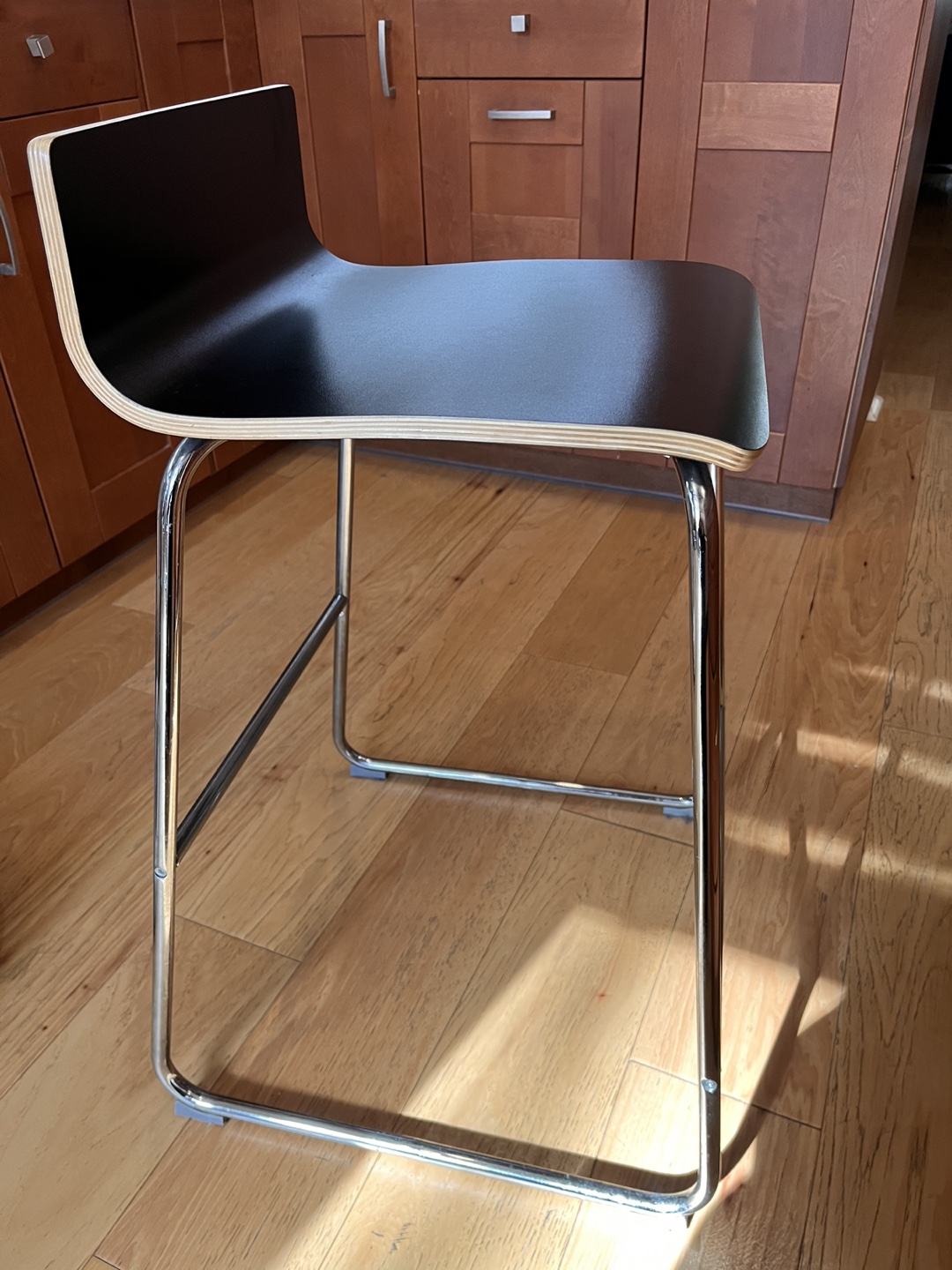 Set of 2 Black IKEA Bar/Kitchen Stools