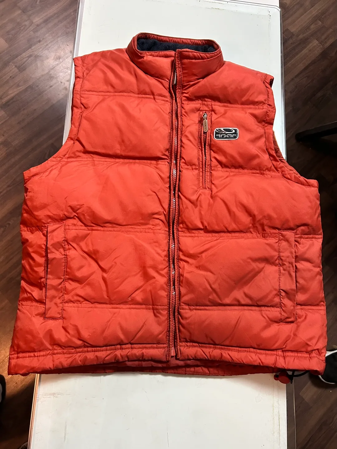 TXT Orange Puffer Vest thumbnail