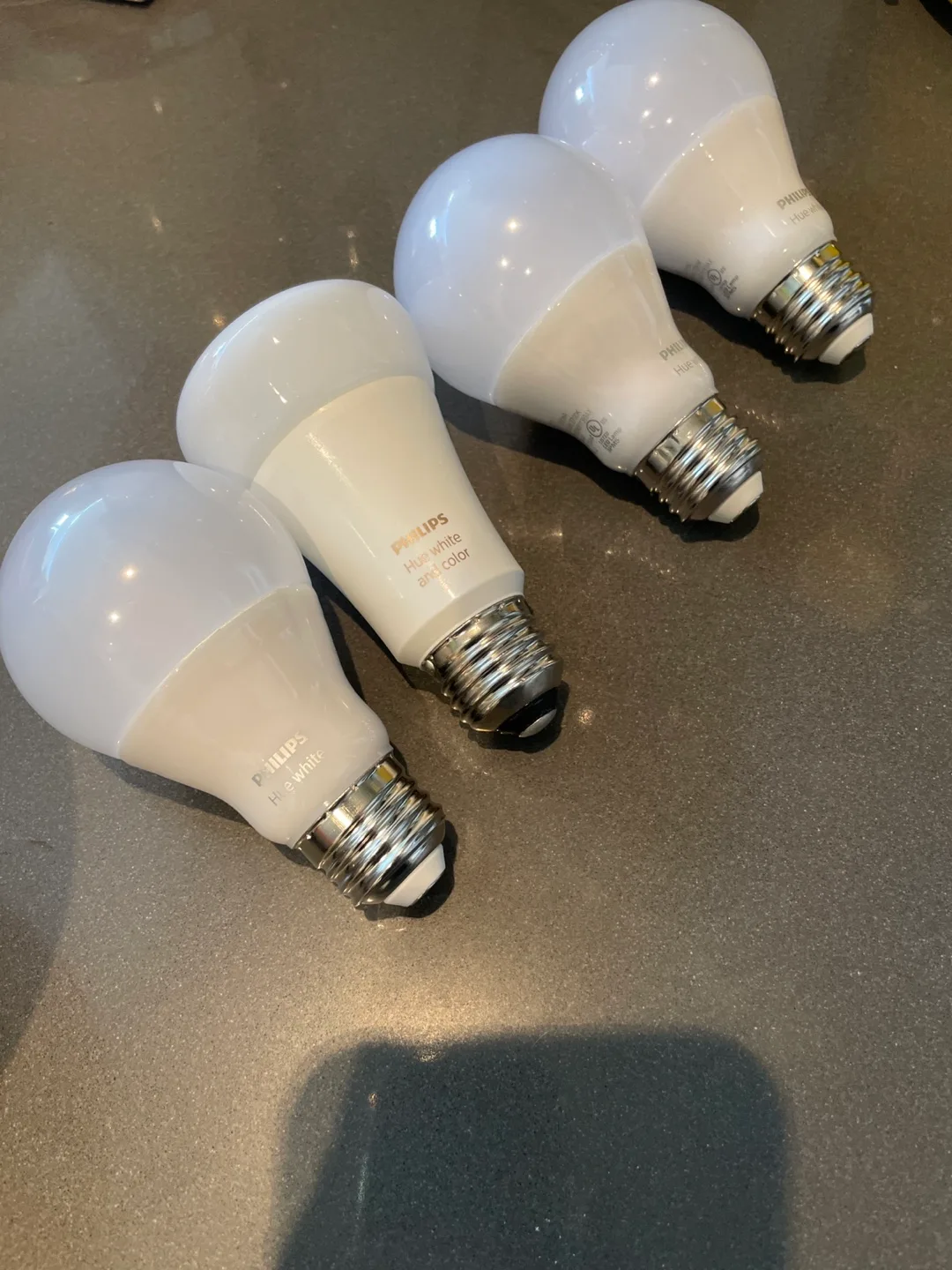 4 Philips Hue Light Bulbs (3 white 1color) image indicator(4)