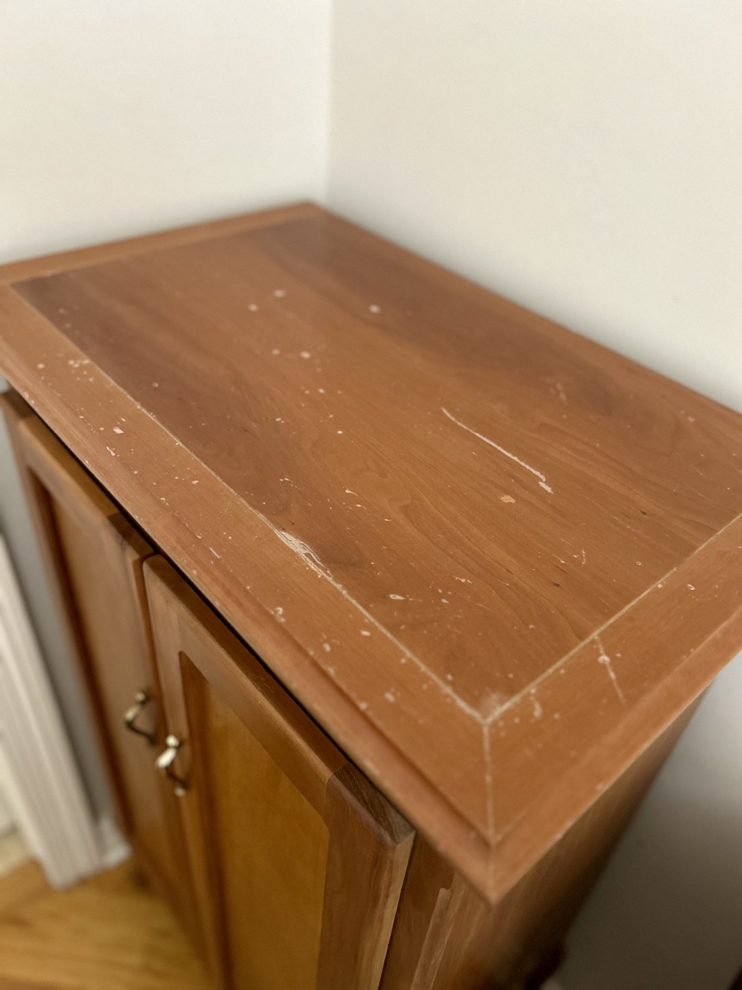 Wooden Cabinet with Two Doors and a Drawer - photo 2