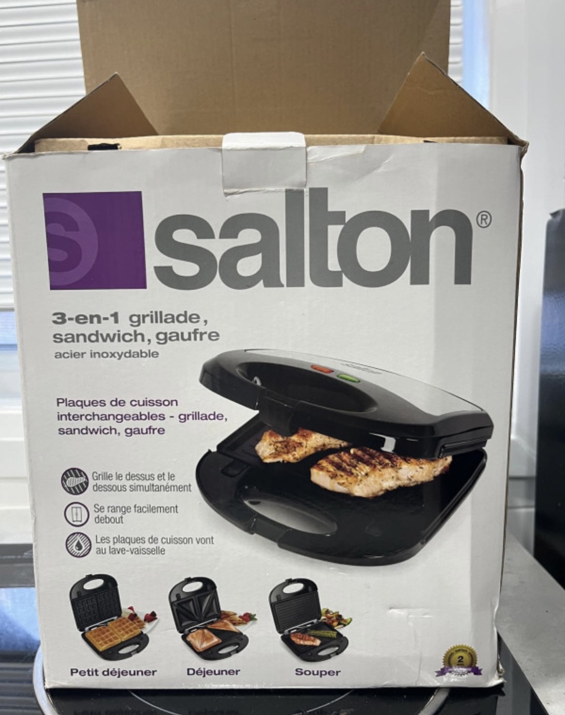 Salton 3-in-1 Grill, Sandwich, Waffle Maker - photo 5