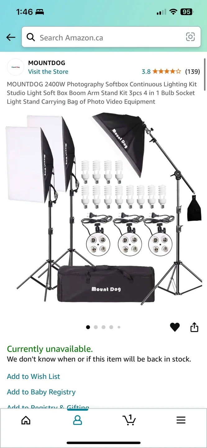 Photography Lighting Kit #FREECYCLE thumbnail