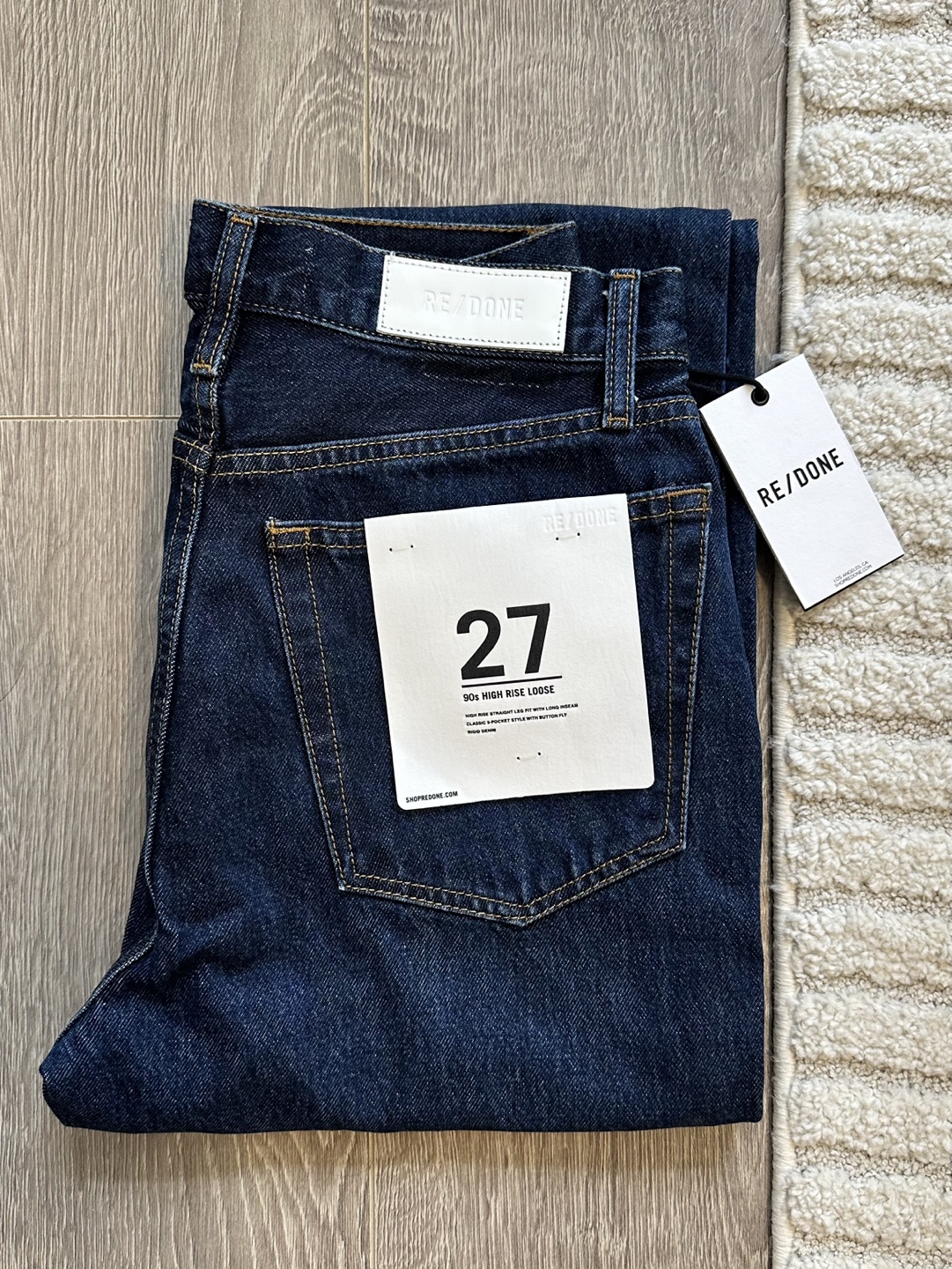 BNWT Re/Done High Rise Loose Jeans - photo 2