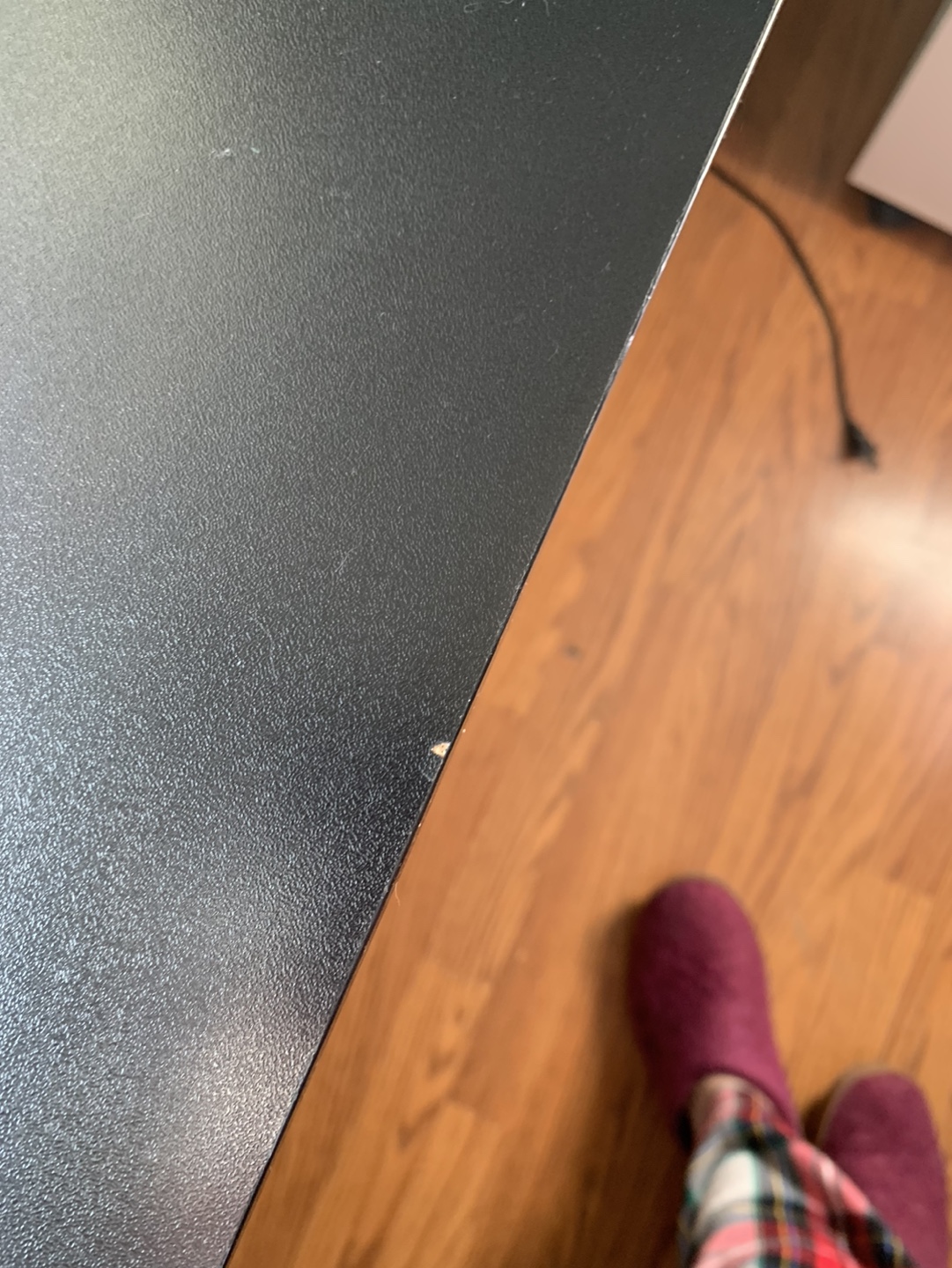 Shallow L shaped desk- Black - photo 4