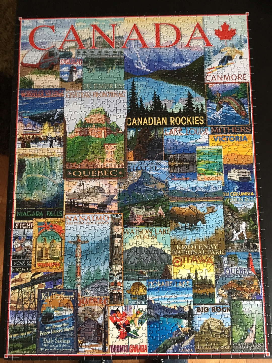 Eurographics 1000 pc “Travel Canada” jigsaw puzzle