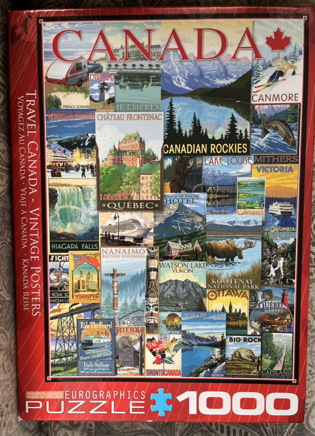 Eurographics 1000 pc “Travel Canada” jigsaw puzzle - photo 2