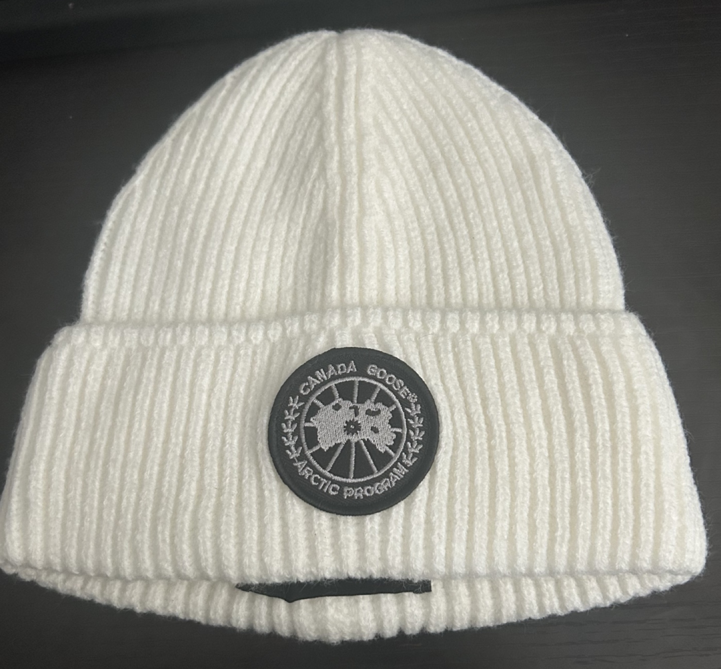 Canada Goose beanie black badge