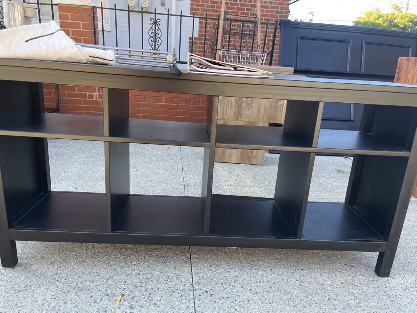 Tv stand Black 6-Cube Storage Shelf