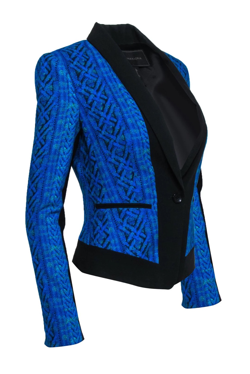BCBG Max Azria Blue & Black Blazer - photo 2