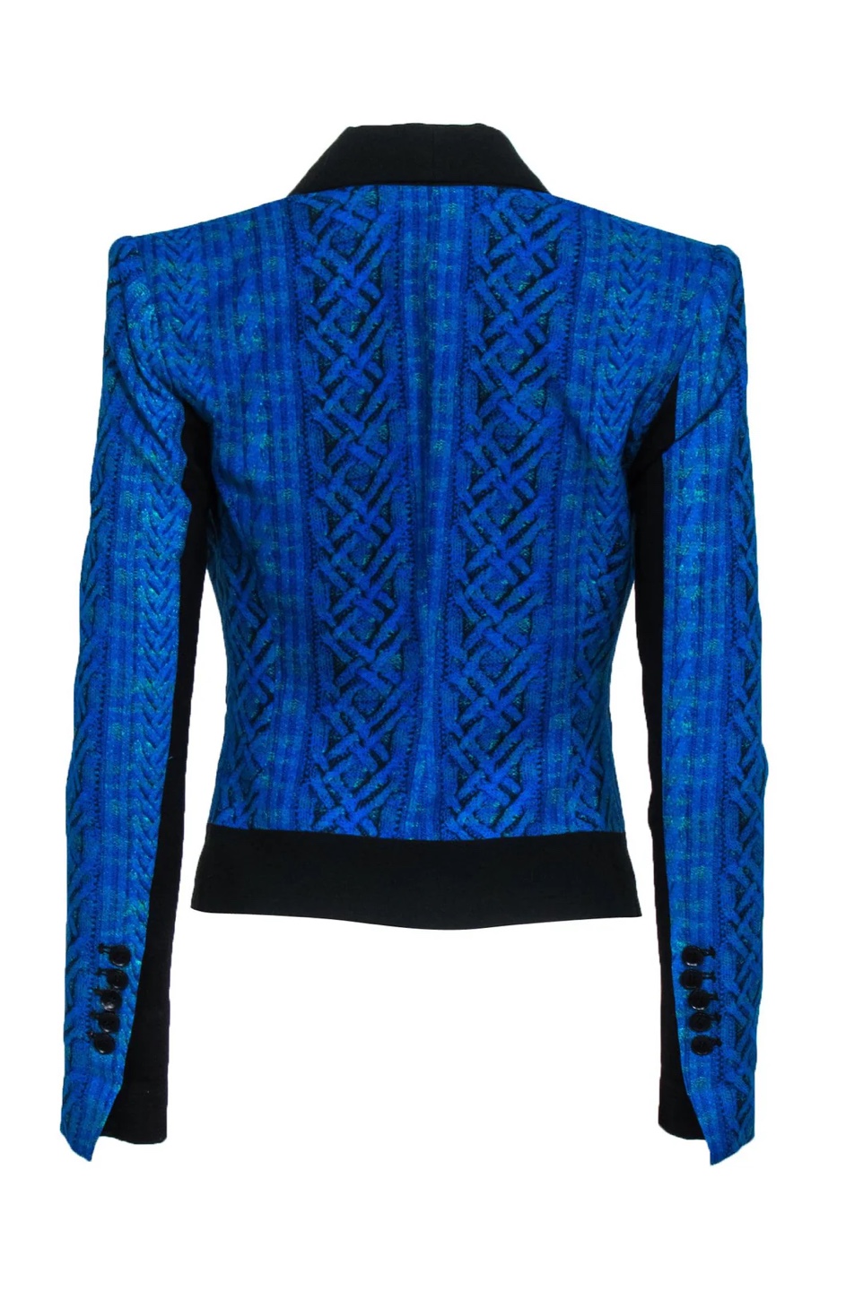 BCBG Max Azria Blue & Black Blazer - photo 3