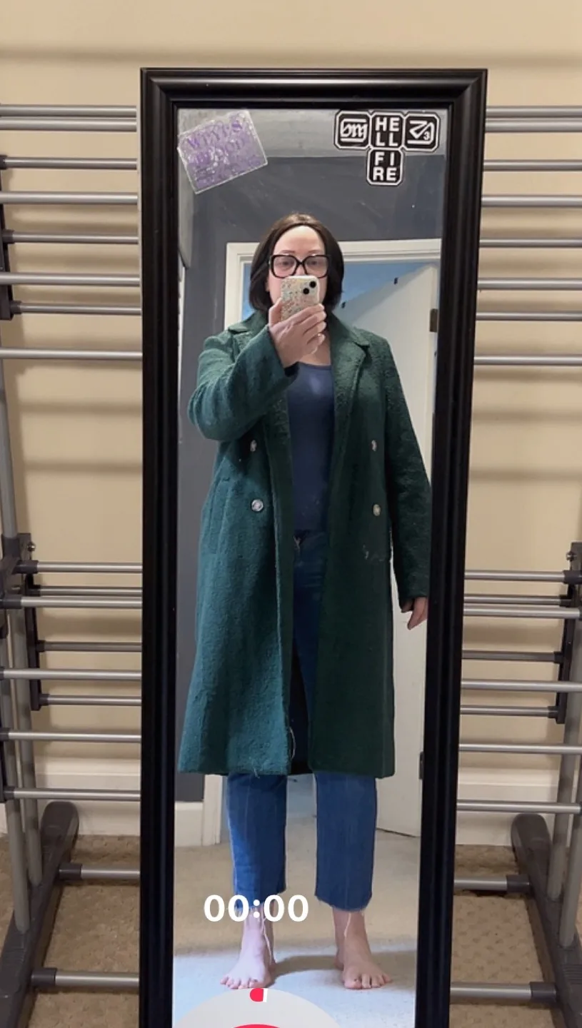 NEW WITH TAG! Green Coat with tags image indicator(2)