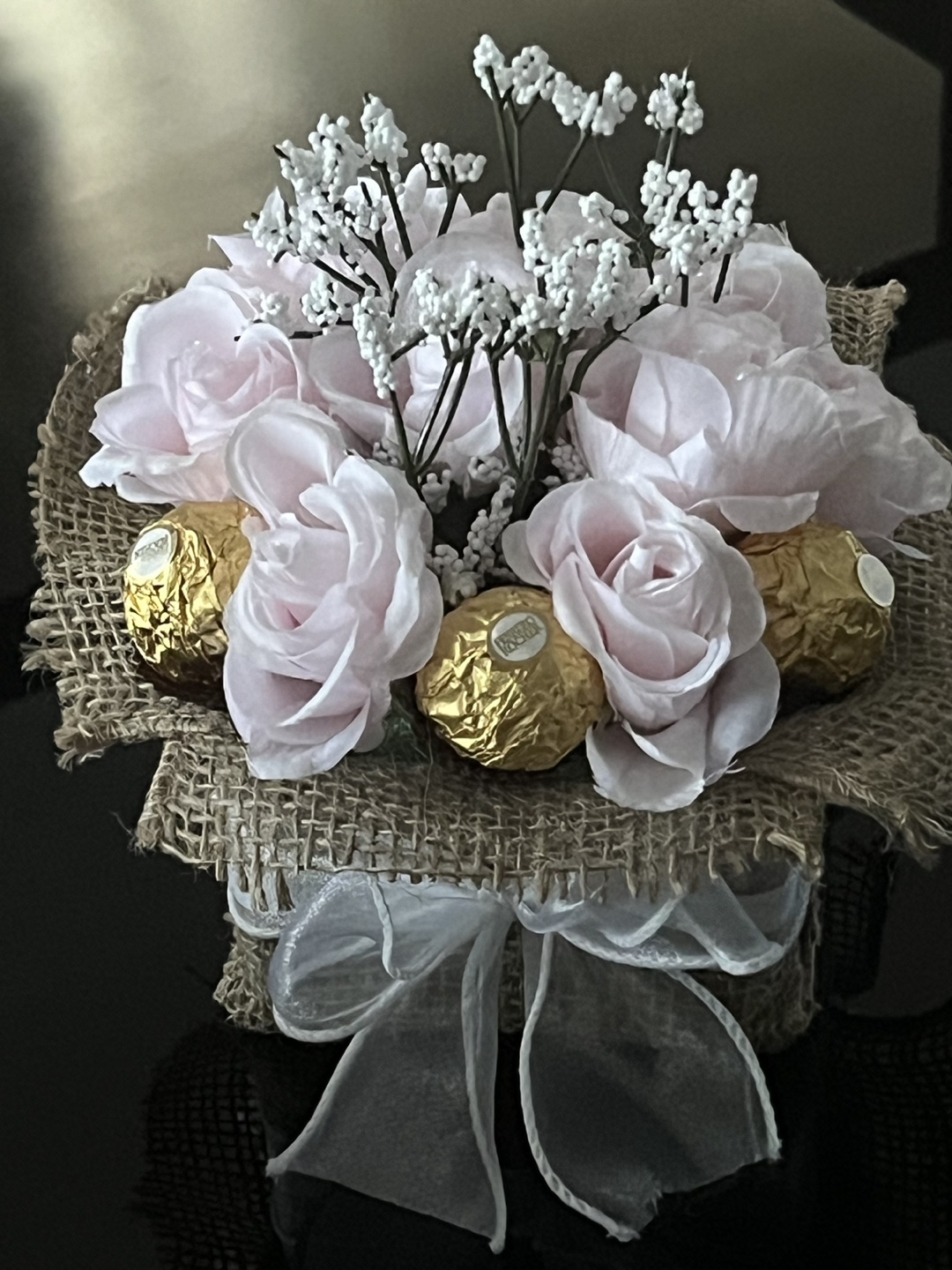 Chocolate Rose Bouquet with Ferrero