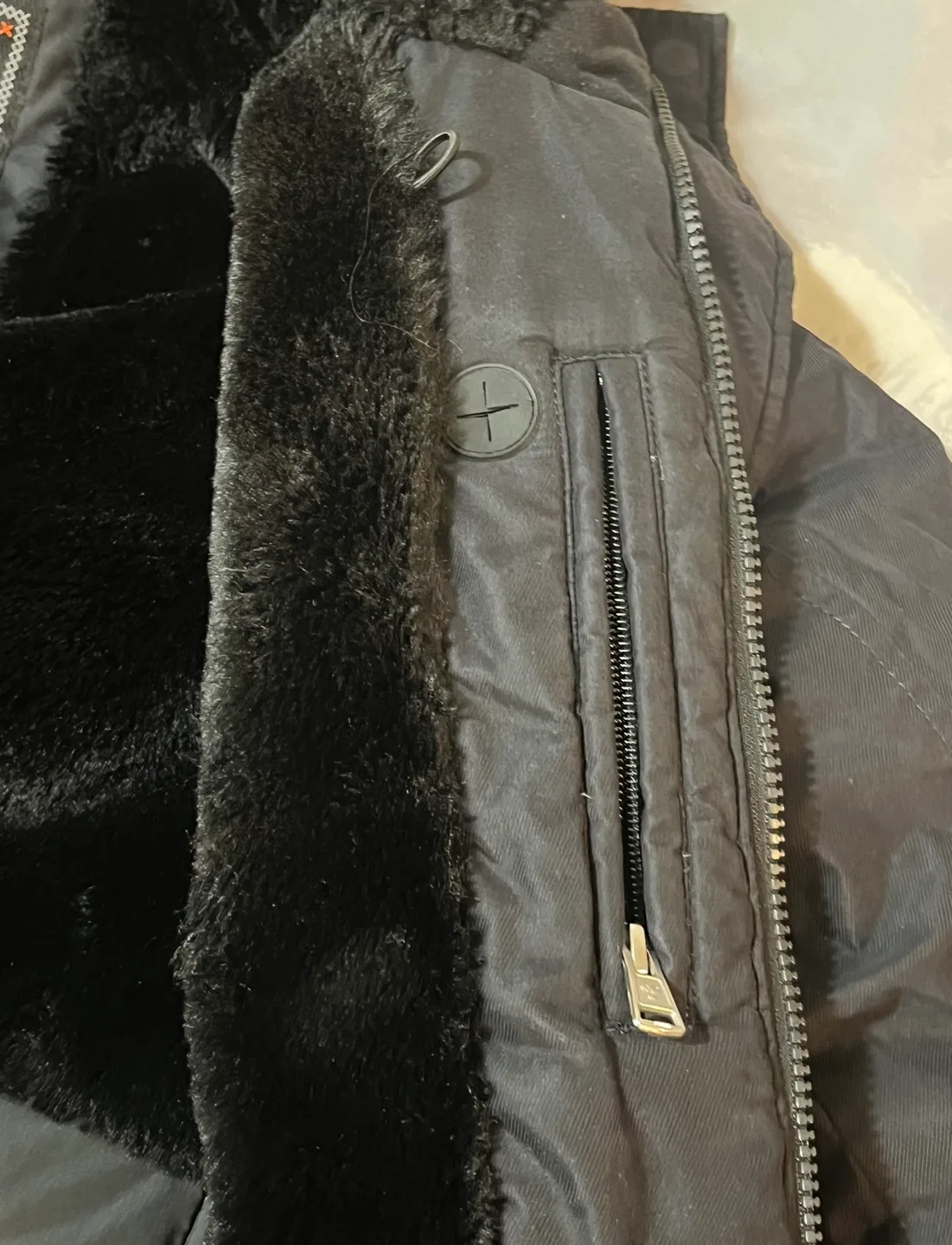 TNA Vail goose down parka jacket sz S image indicator(9)