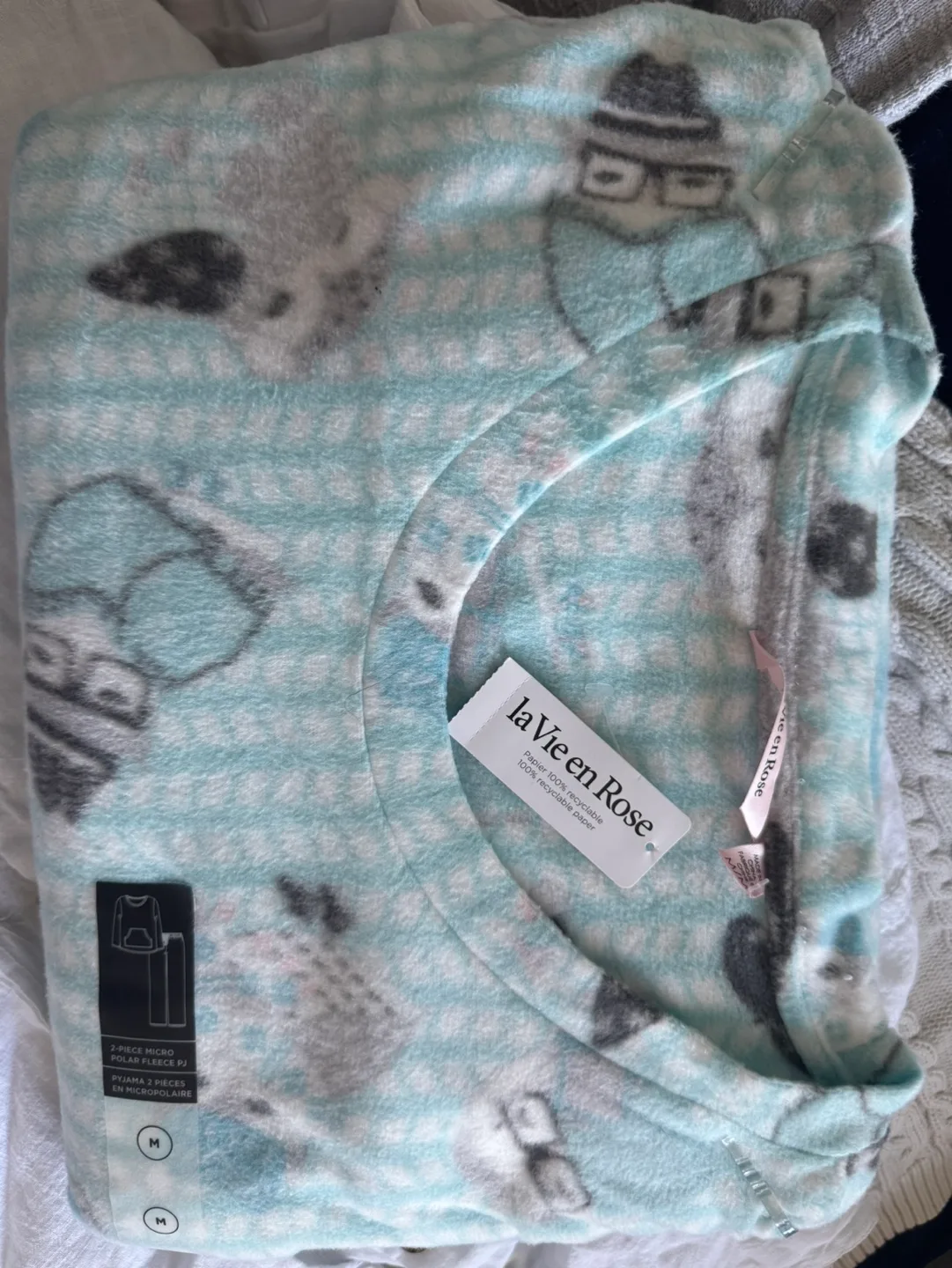 La Vie en Rose 2-Piece Micro Polar Fleece Pajama Set thumbnail