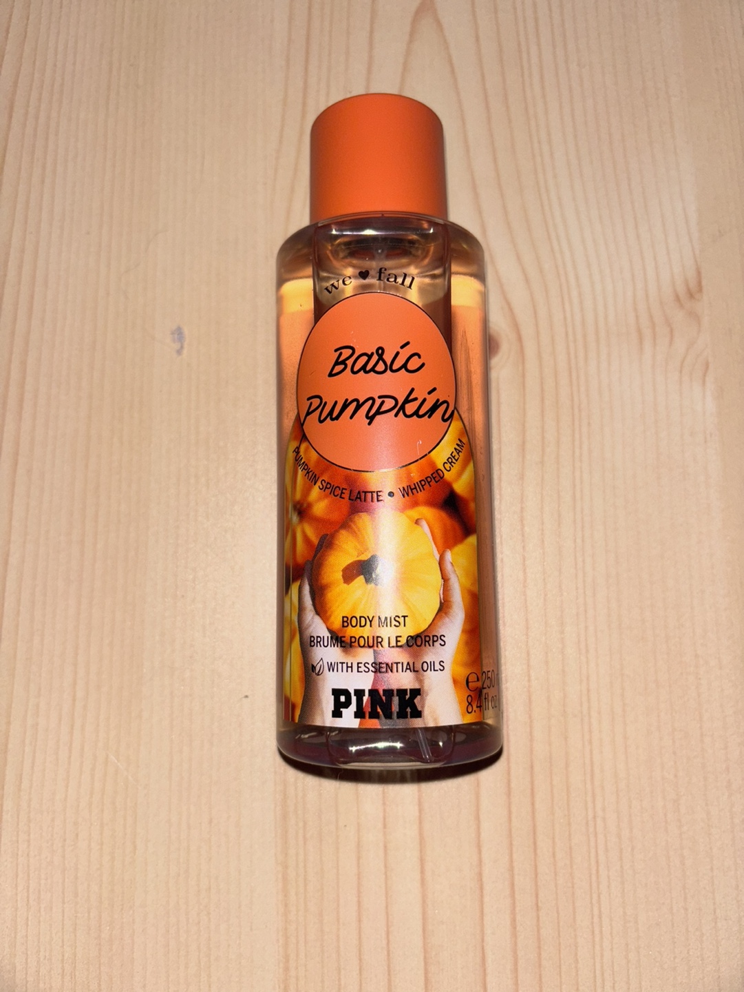 Victoria's Secret Pink Basic Pumpkin Body Mist
