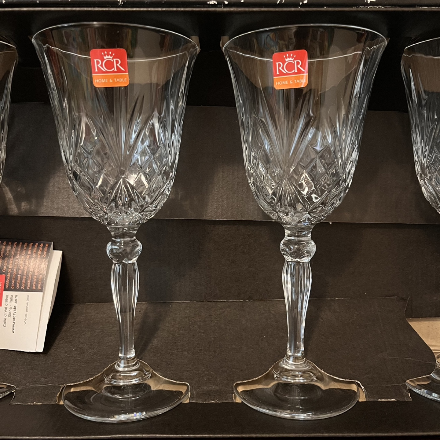Set of 4 RCR Melodia Crystal Wine Glasses - photo 2