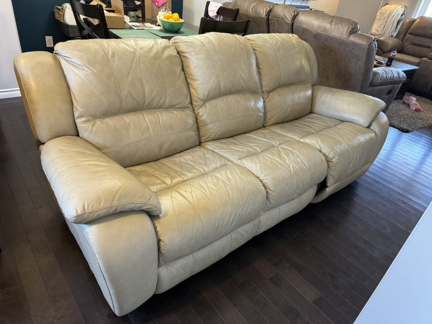 Reclining Leather Sofa