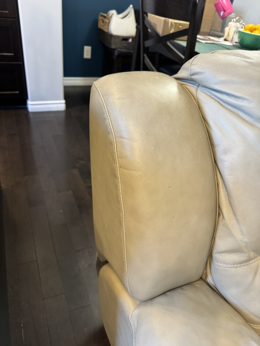 Reclining Leather Sofa - photo 4