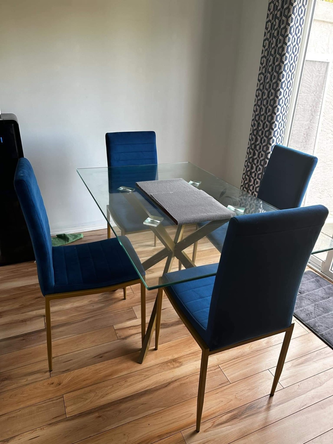 Glass Dining Table and 4 Chairs - photo 2
