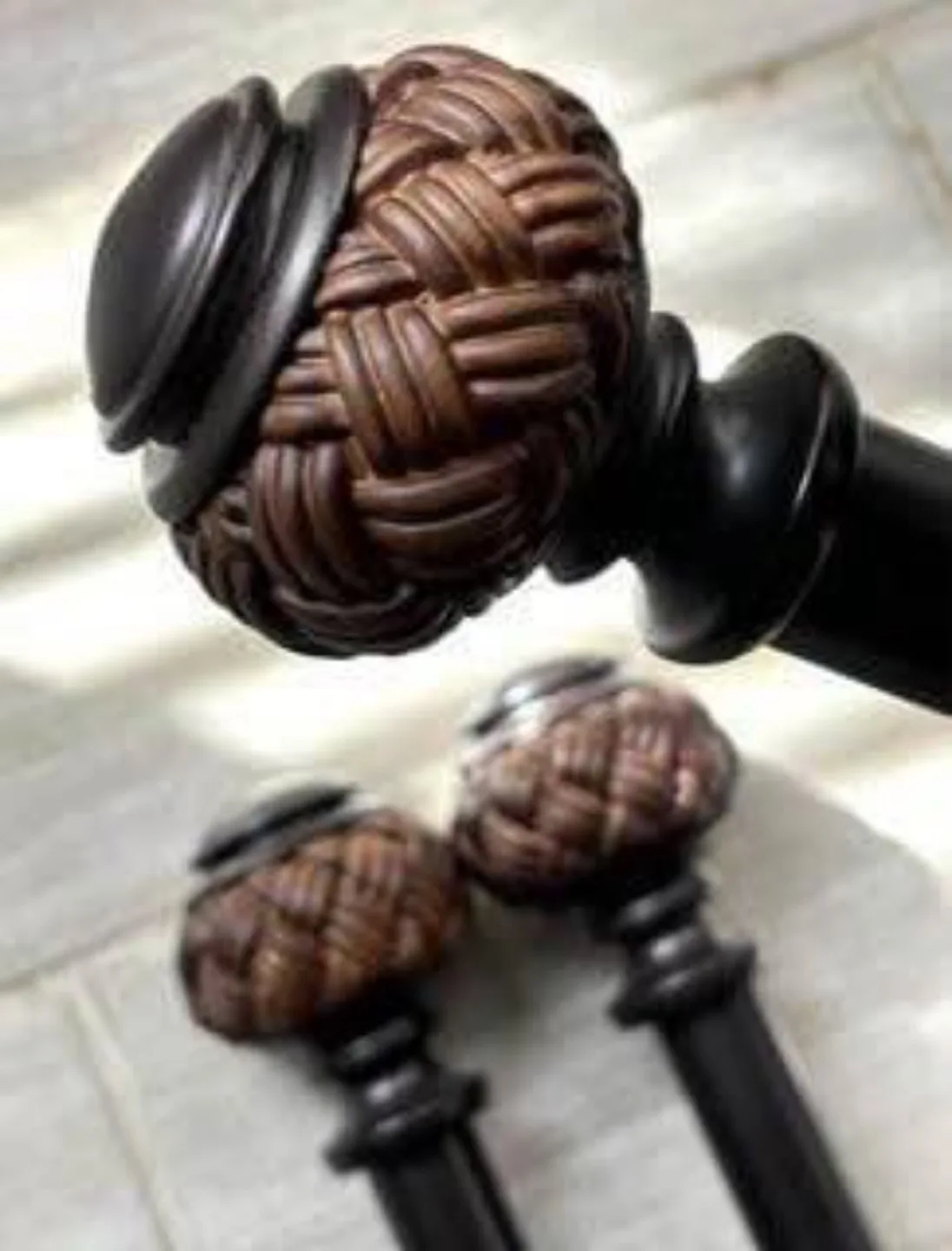 Curtain Rod with Braided Ball Finial $15, 1 Available image indicator(2)