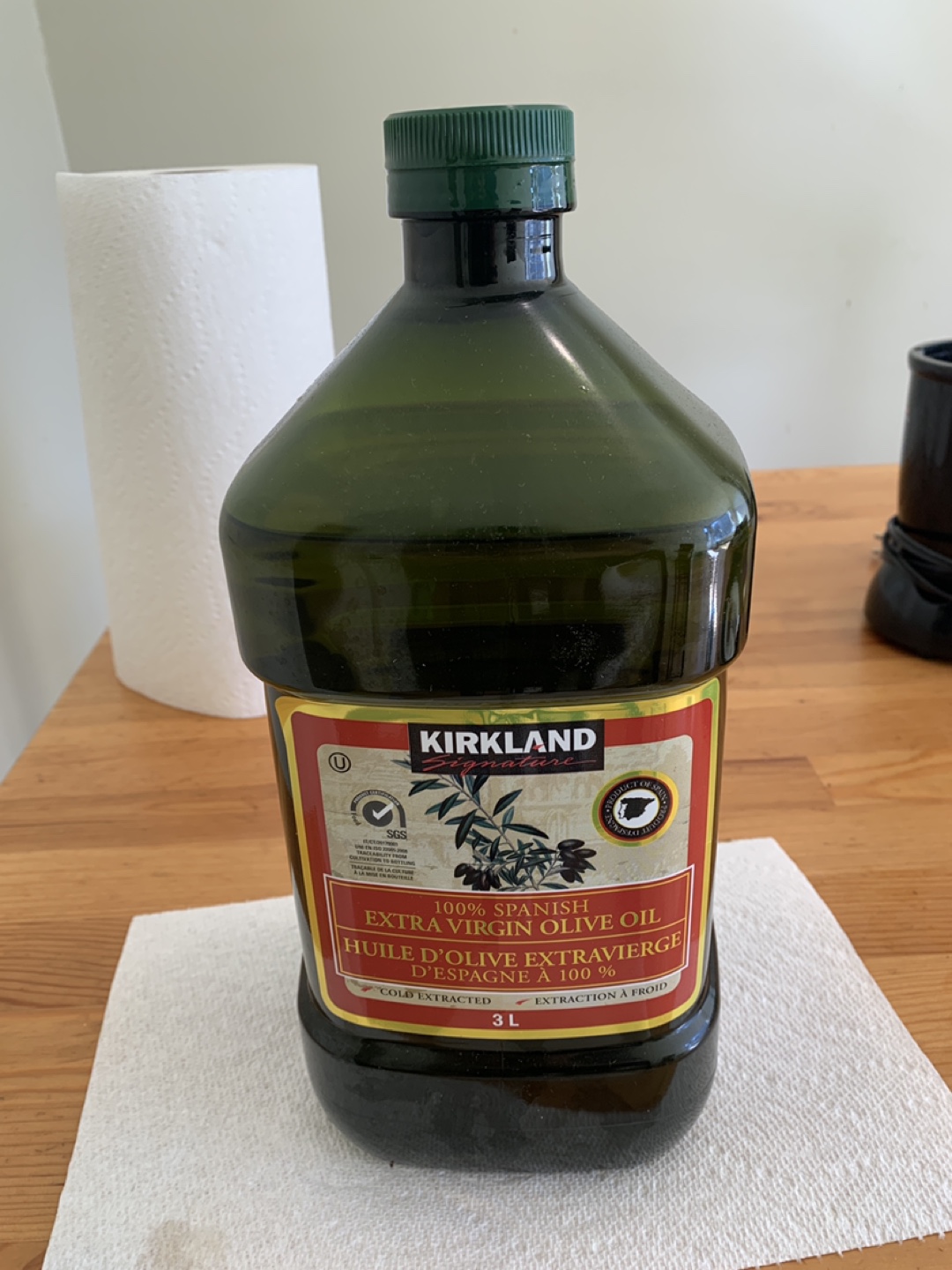 Kirkland Signature 100% Spanish Extra Virgin Olive Oil - 3 litre