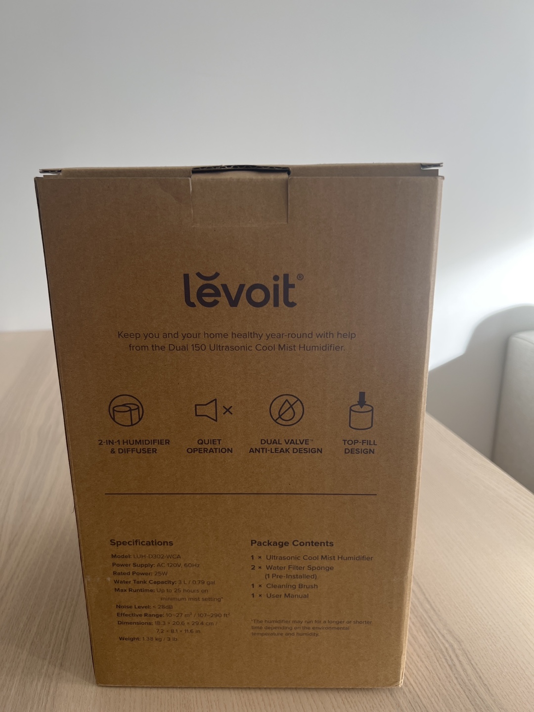 Levoit Dual 150 Ultrasonic Cool Mist Humidifier - photo 3