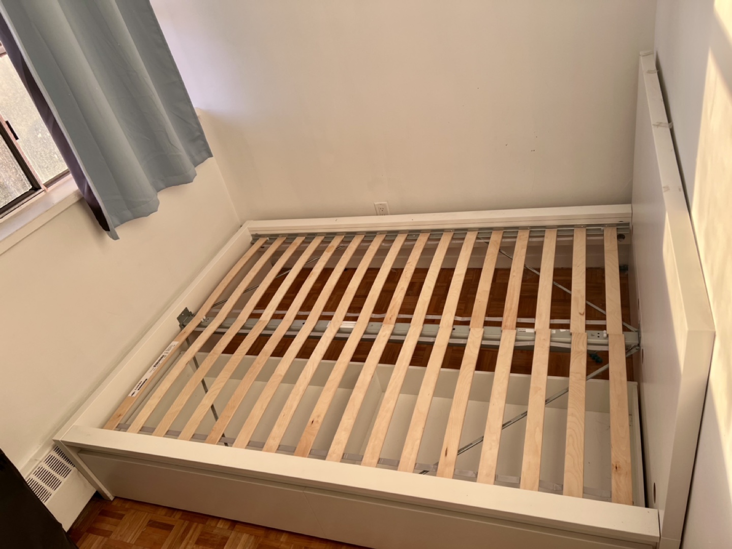 IKEA Full Bed Frame with Storage and mattress - photo 5