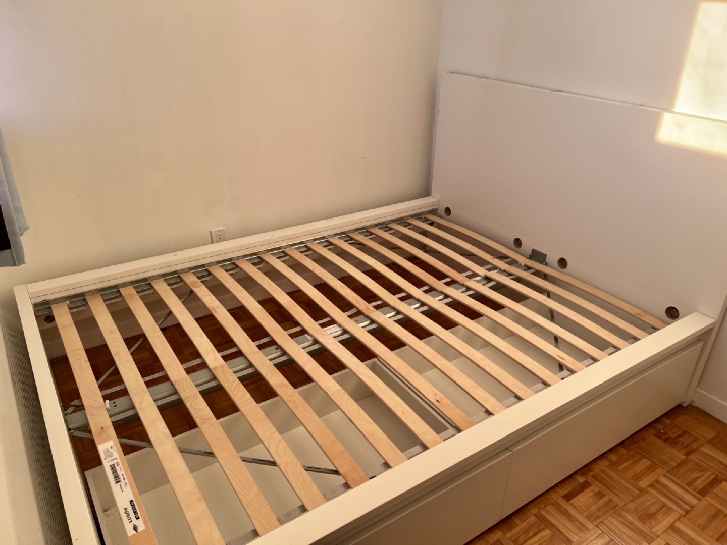 IKEA Full Bed Frame with Storage and mattress - photo 4
