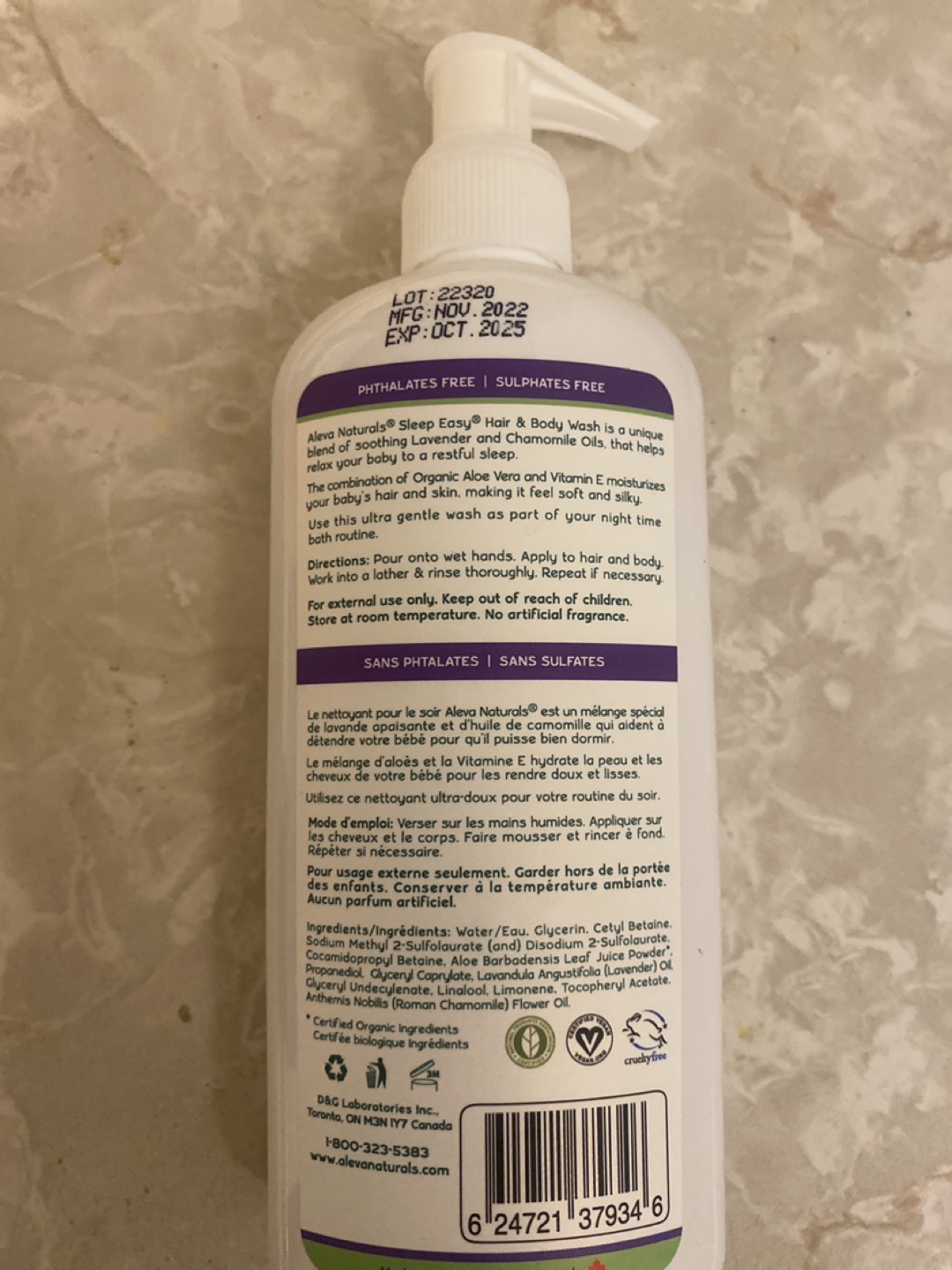 Aleva Naturals Sleep Easy Hair & Body Wash #freecycle - photo 2