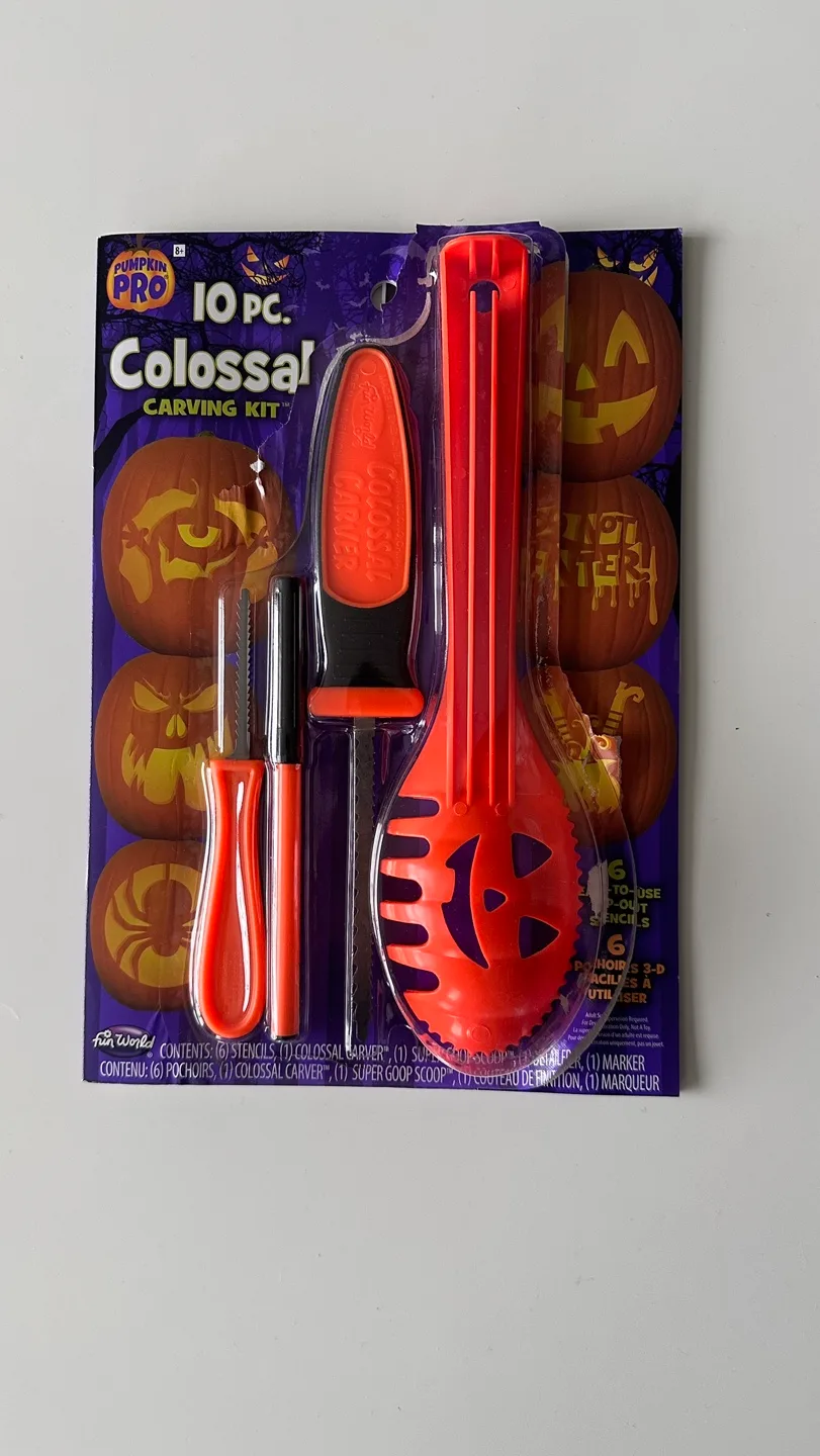 10 Piece Pumpkin Carving Kit thumbnail