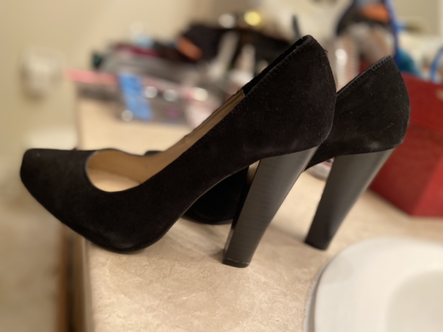 Black Suede Heels