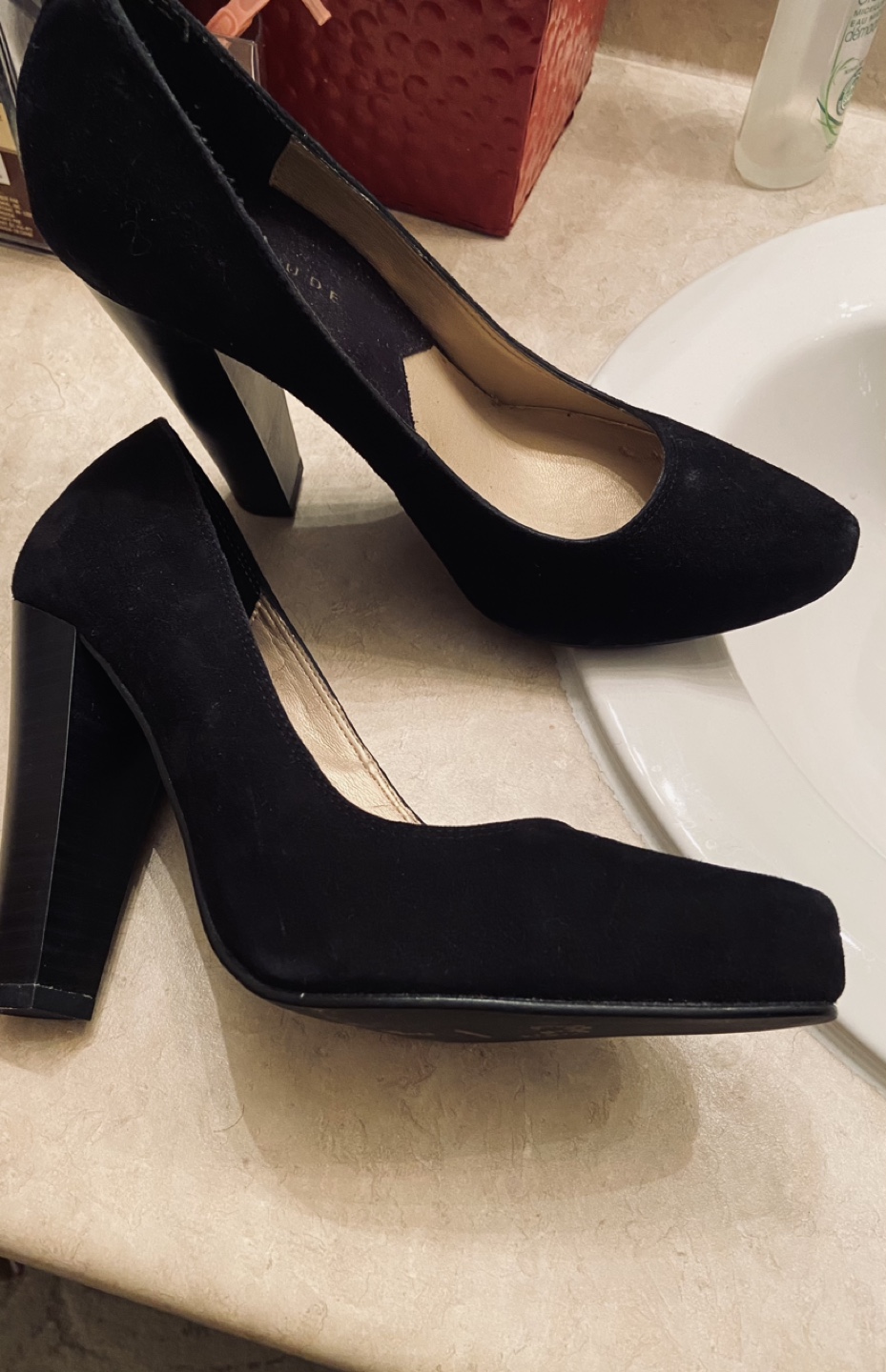 Black Suede Heels - photo 2