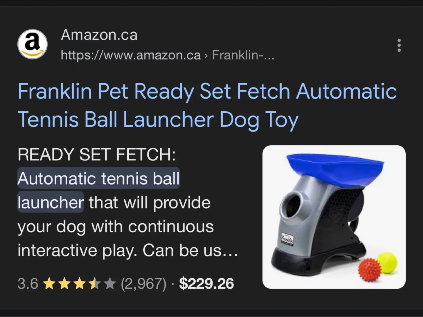 Franklin Pet Ready Set Fetch Automatic Tennis Ball Launcher image indicator(4)