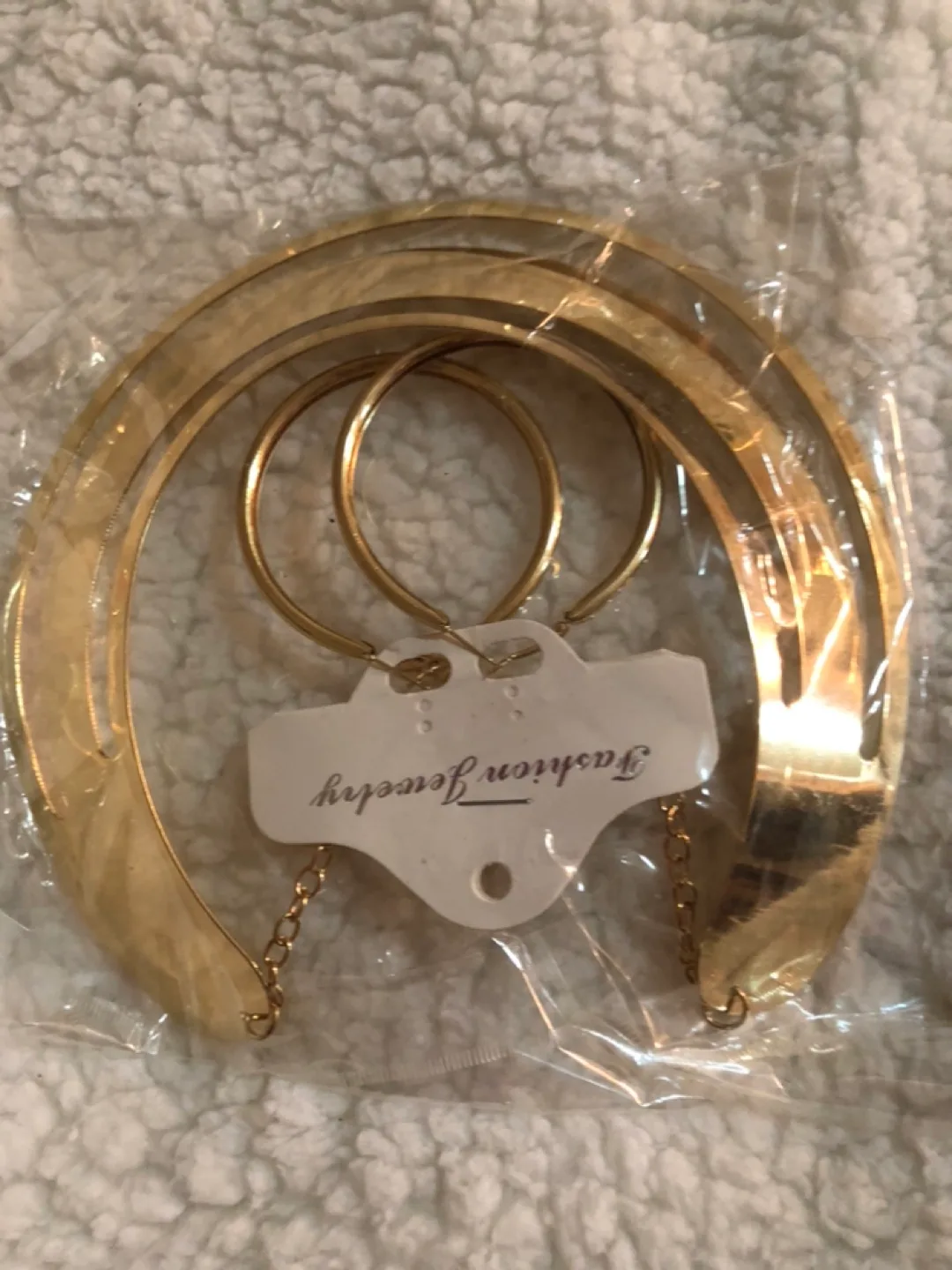 Gold Hoop Earrings Set thumbnail