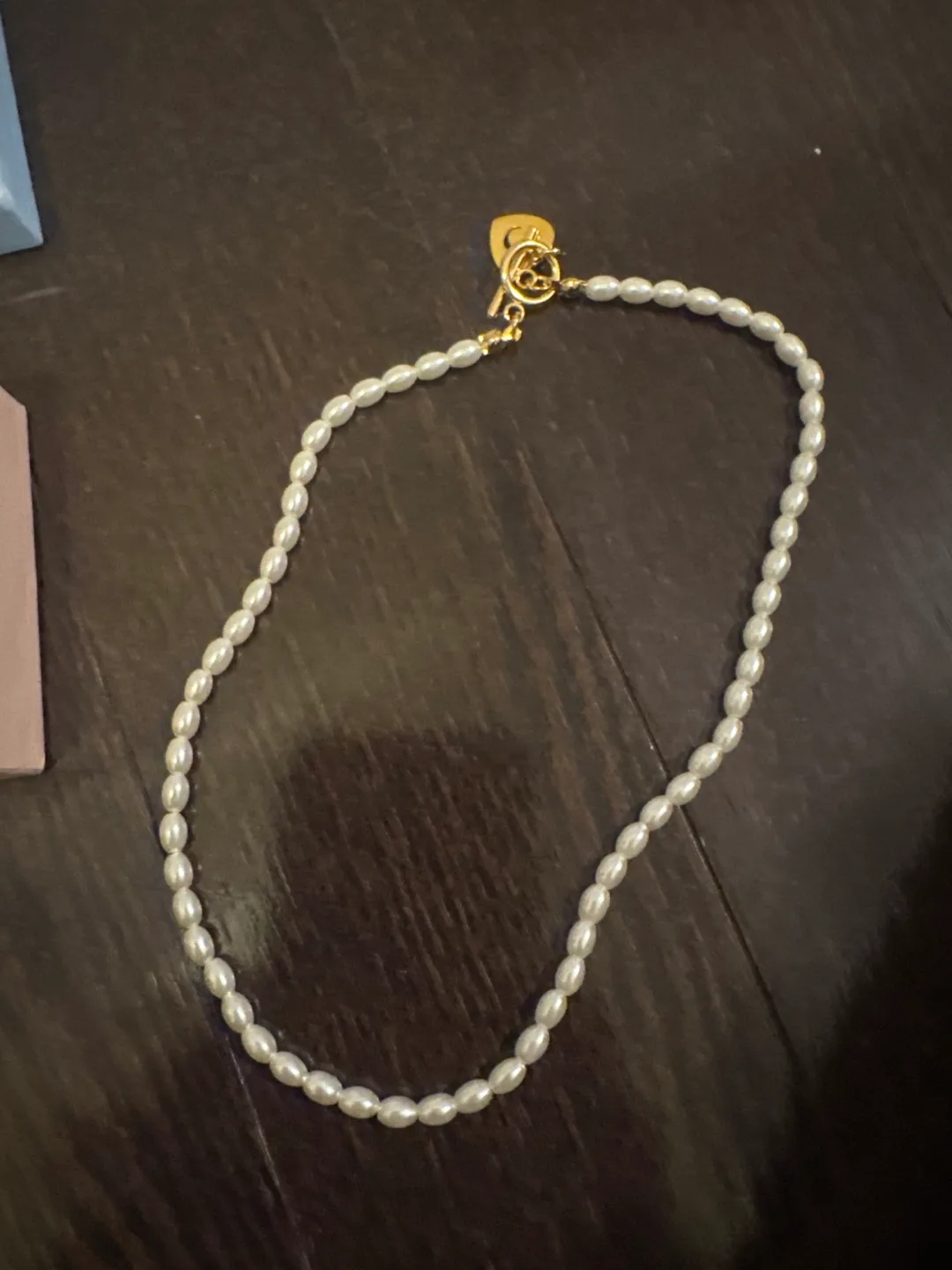 Pearl Necklace with Heart Charm image indicator(4)