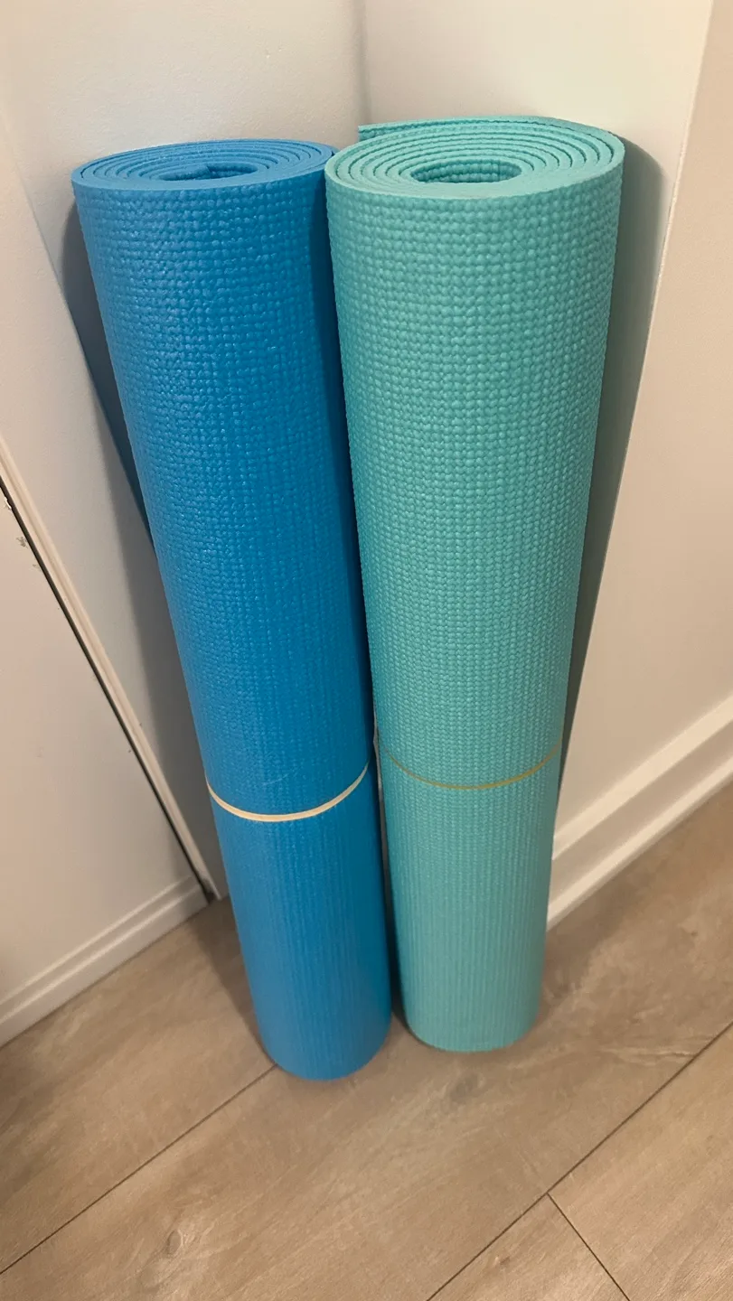 Yoga Mat Set - Blue and Green thumbnail