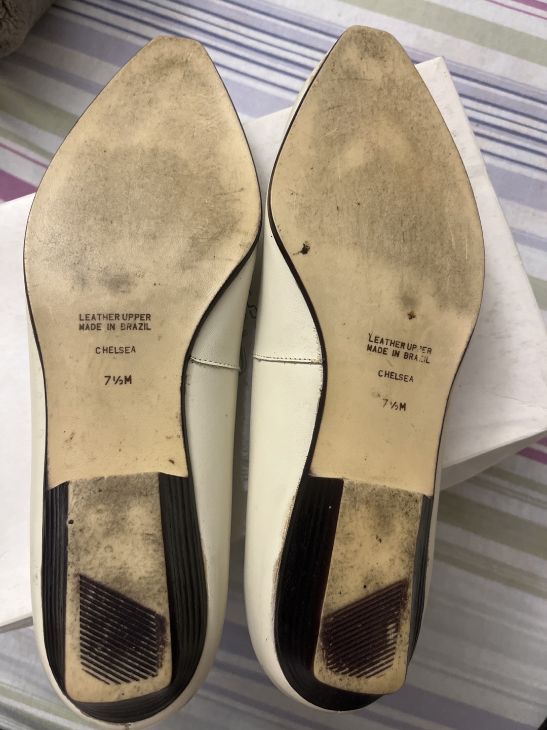 Plaza Suite Women's White Leather Shoes Size 7 1/2 M - photo 2