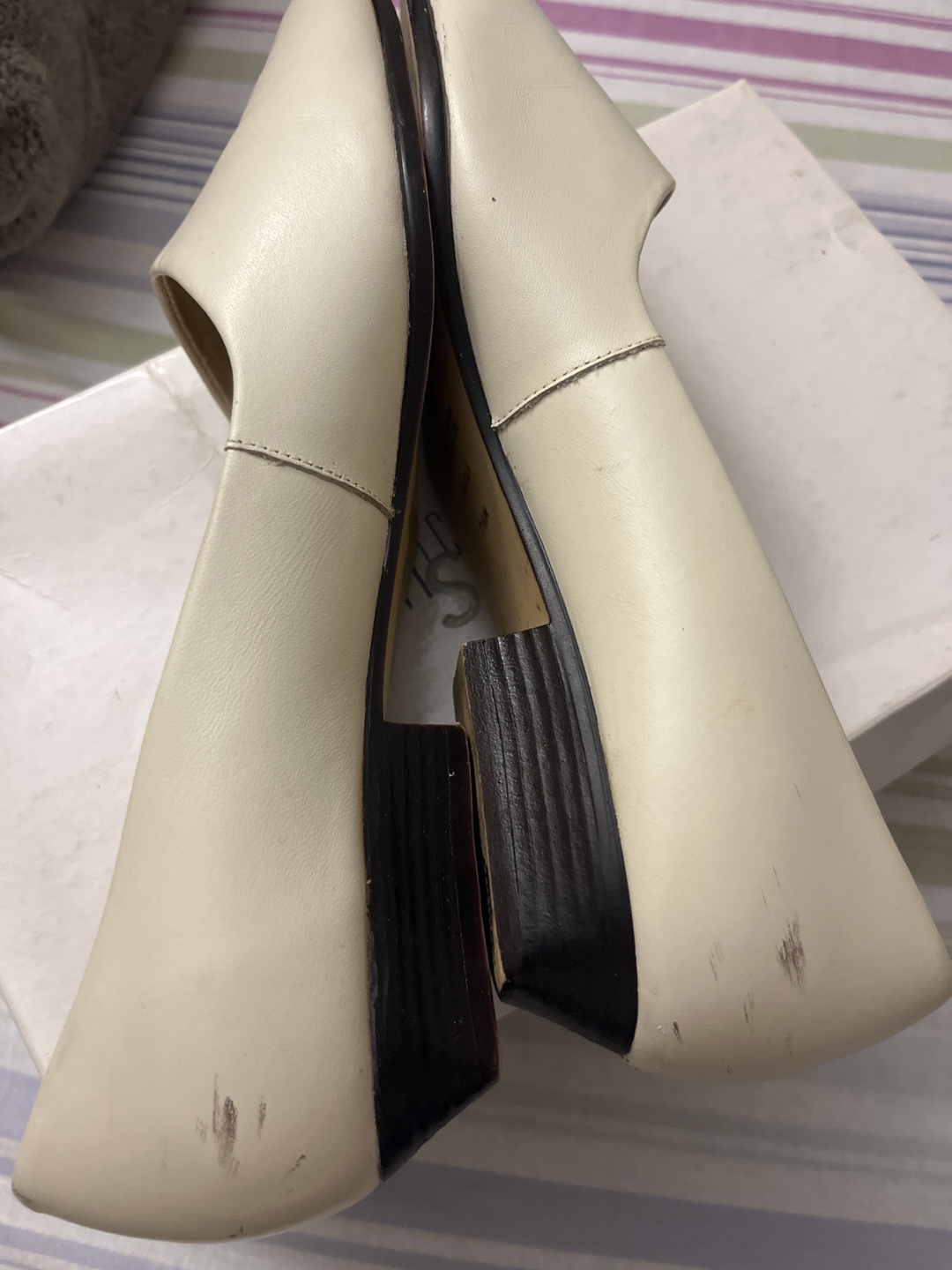 Plaza Suite Women's White Leather Shoes Size 7 1/2 M - photo 3