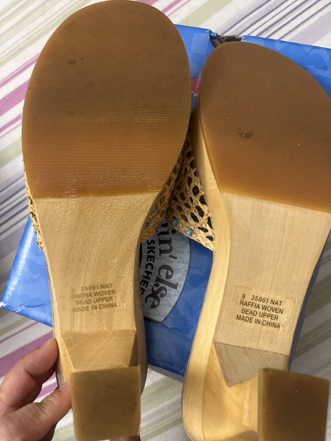 Skechers Raffia Woven Bead Sandals - photo 2