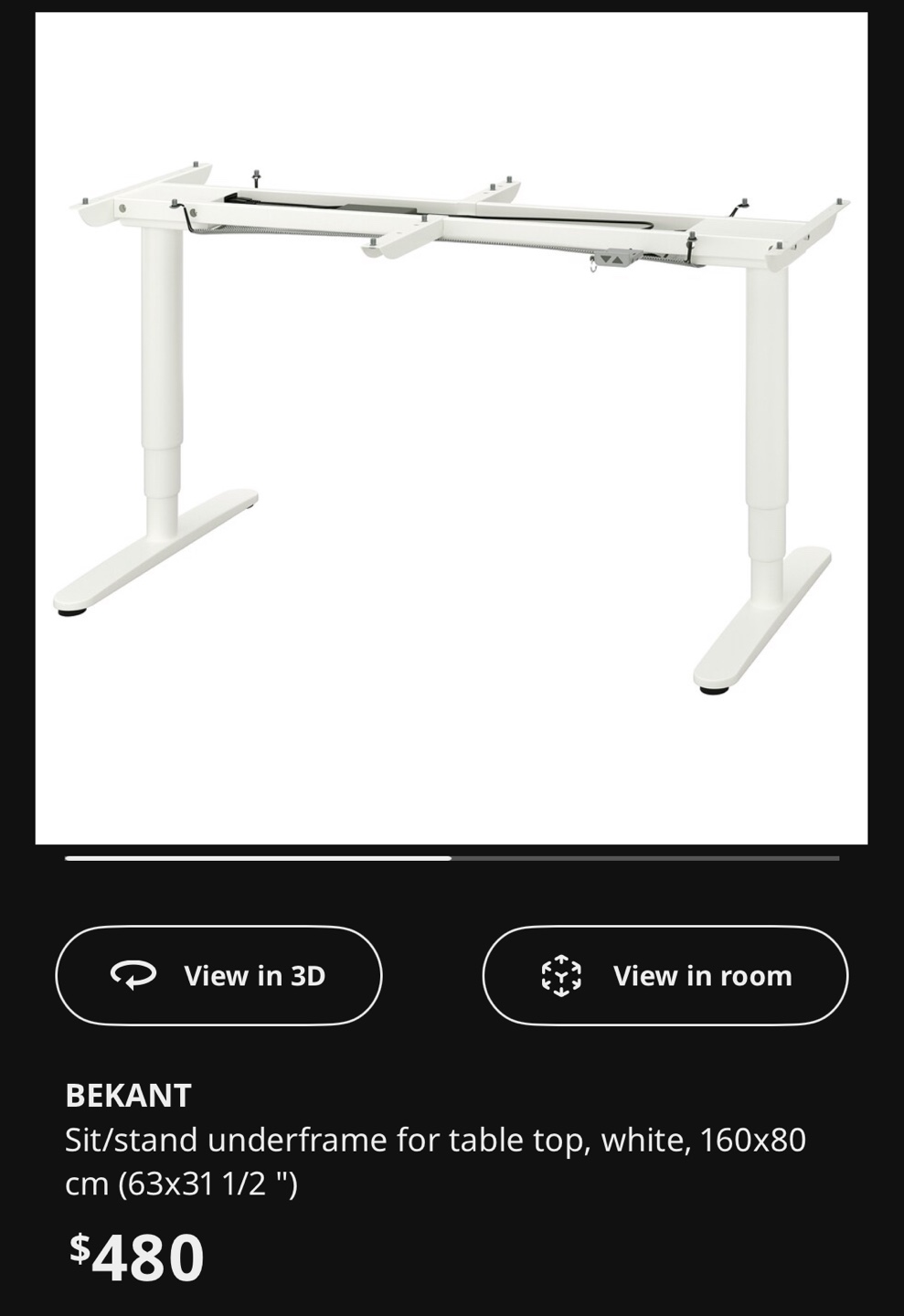 IKEA BEKANT Sit/Stand Desk 160 X 80 - photo 5