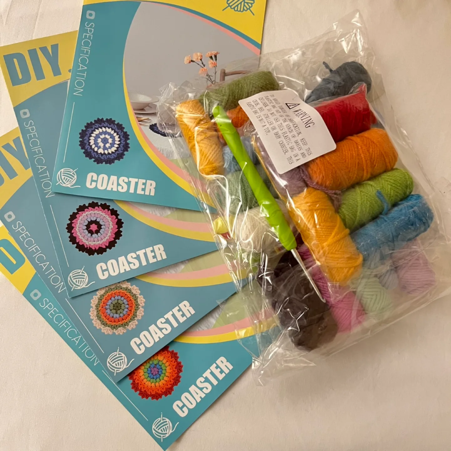 DIY Crochet Coaster Kit for Beginners thumbnail