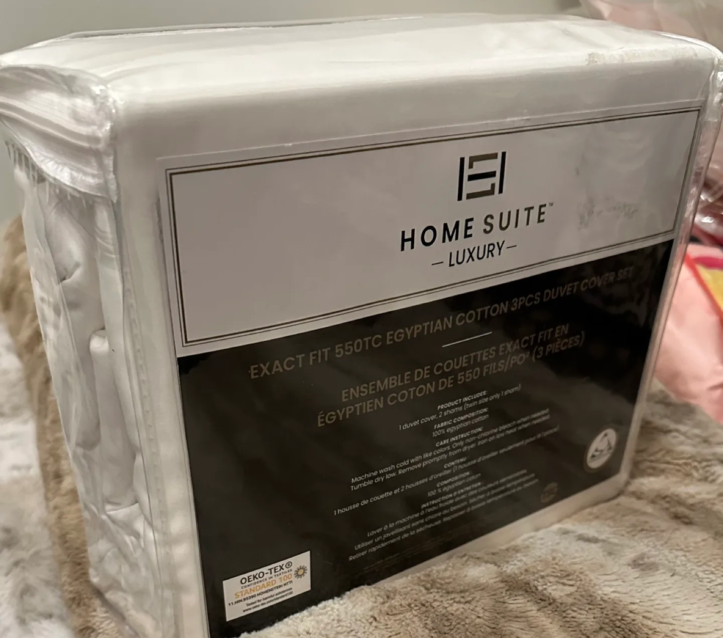 Luxury Queen Duvet Cover Set-white thumbnail