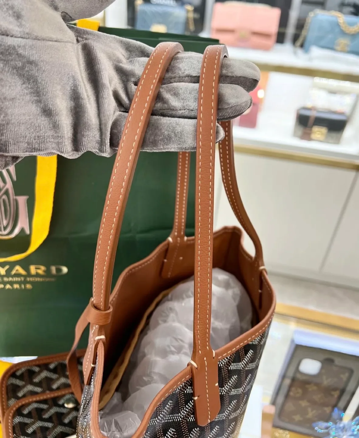 100% Authentic Goyard mini tote image indicator(5)