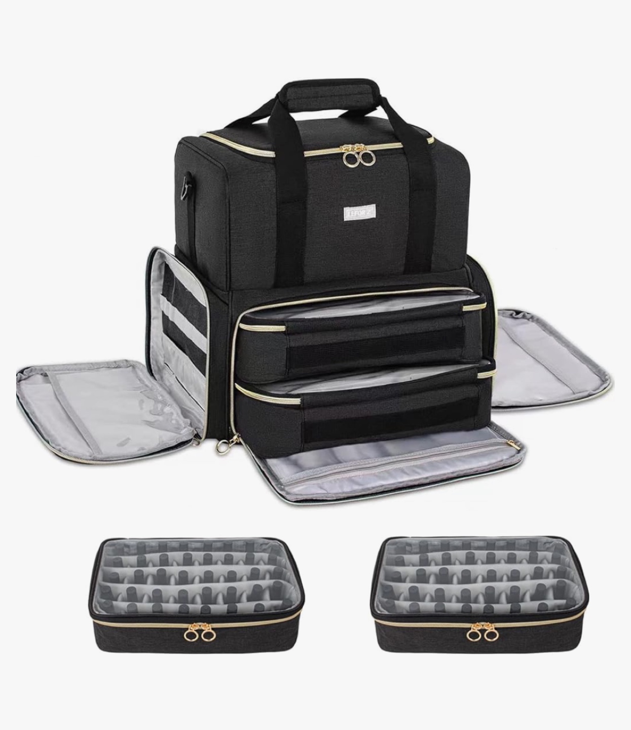 nail Carrying Bags, Nail Organizers. Black