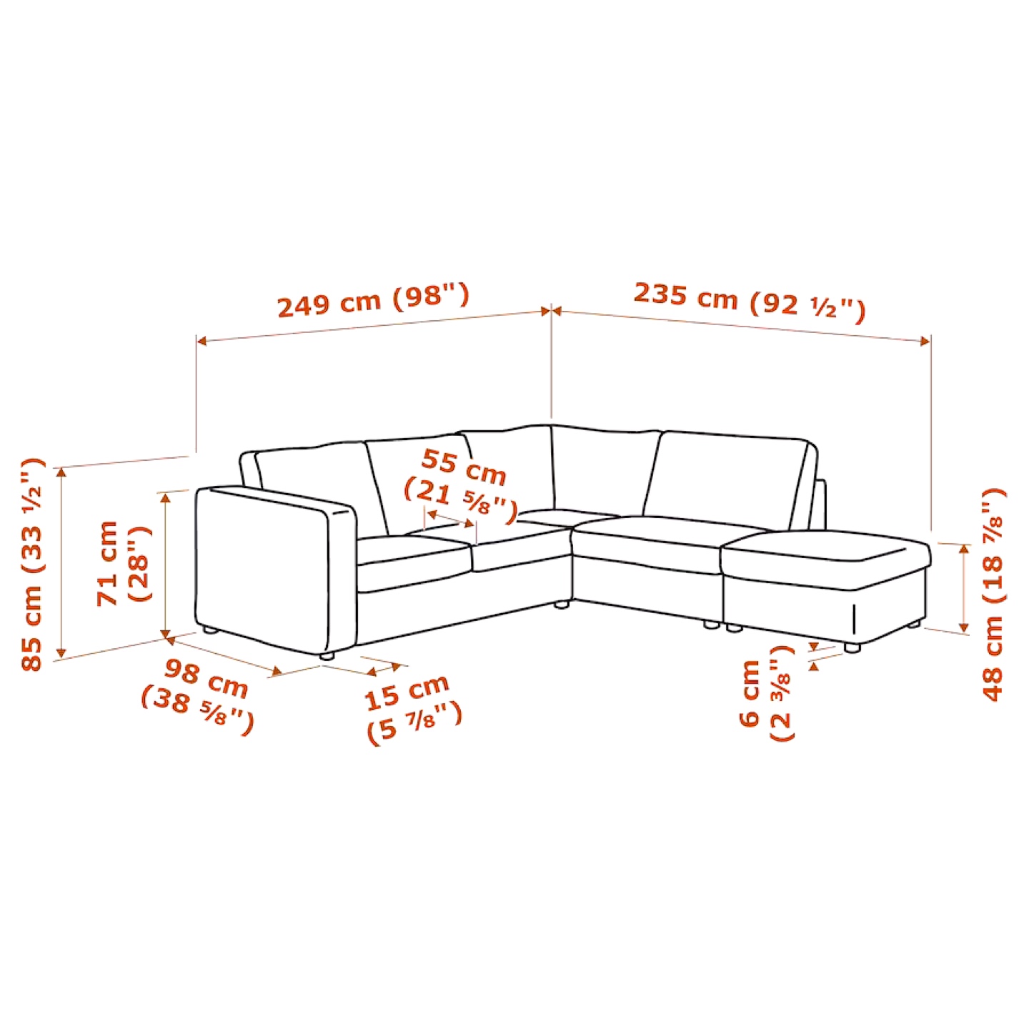 Brand new ikea sectional - photo 5