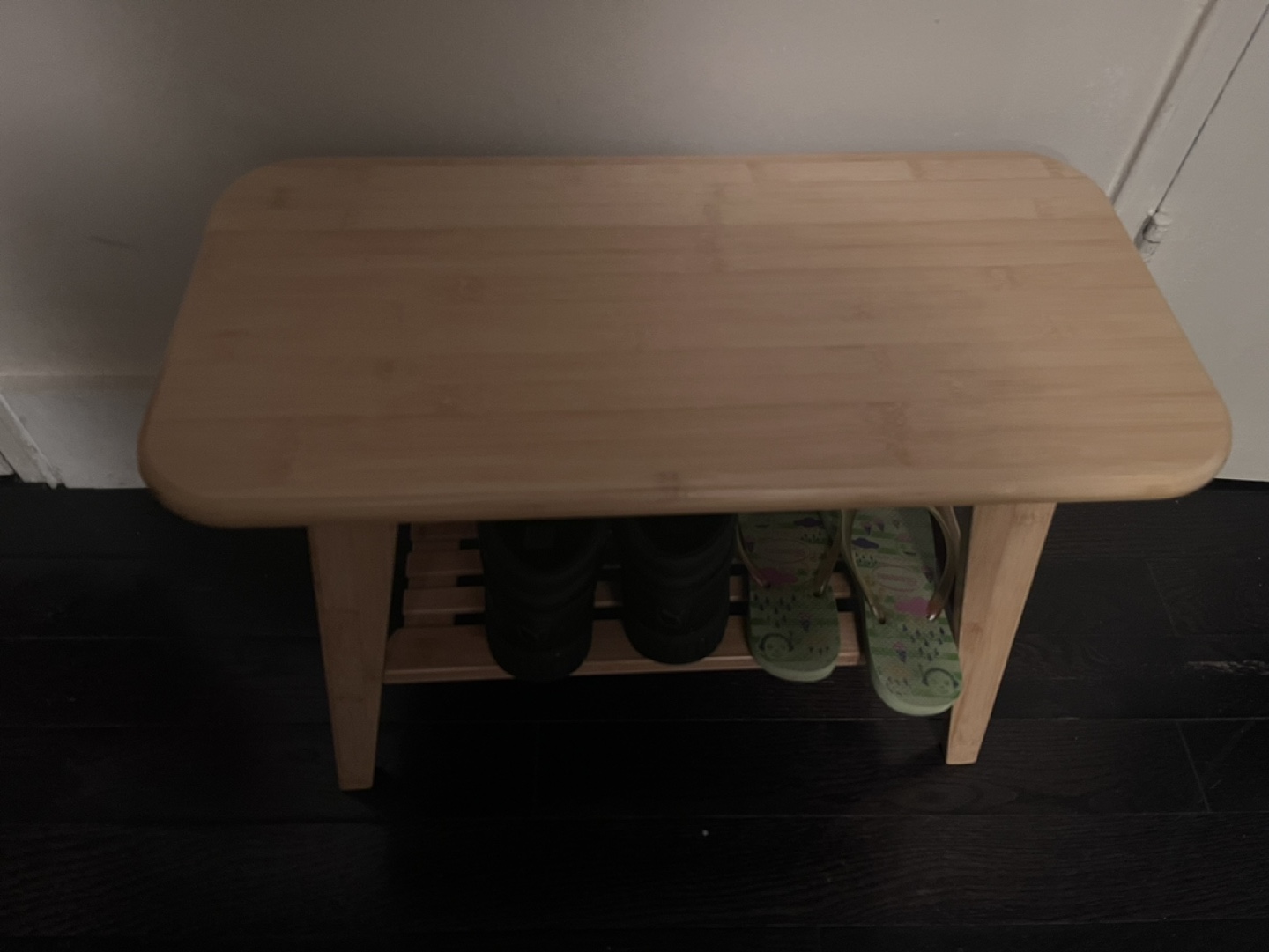 Bamboo Entryway bench - photo 4